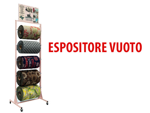 Espositore Passatoie 5 posti vuoto. Prezzo per Pezzo.