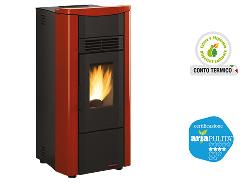 Stufe a pellet Giusy Evo Plus 8 Canalizzata Nordica Extraflame. Prezzo per Pezzo.