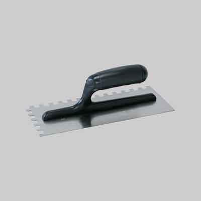 FRATTONE DENTATO C/MANICO ABS cm 28x12 - dentatura mm 12x12. Prezzo per Pezzo.