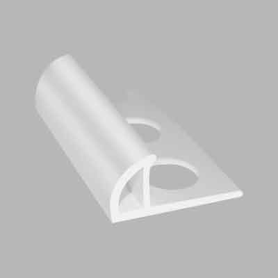 PROFILO 'JOLLY' PER RIVESTIMENTI H mm 10 - Bianco - barra mt 2,60. Prezzo per Metro lineare.