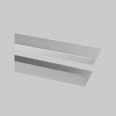 PROFILO PER RIVESTIMENTI ANGOLARE TIPO 'L' mm 30x15x1 - Lucido, barra mt 2. Prezzo per Metro lineare.