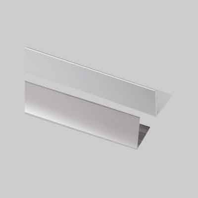 PROFILO PER RIVESTIMENTI ANGOLARE mm 25x25x1 - Satinato, barra mt 2. Prezzo per Metro lineare.