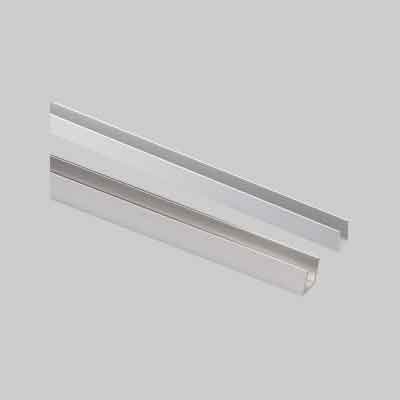 PROFILO PER RIVESTIMENTI TIPO 'U' mm 10x15x1 - Satinato, barra mt 2. Prezzo per Metro lineare.