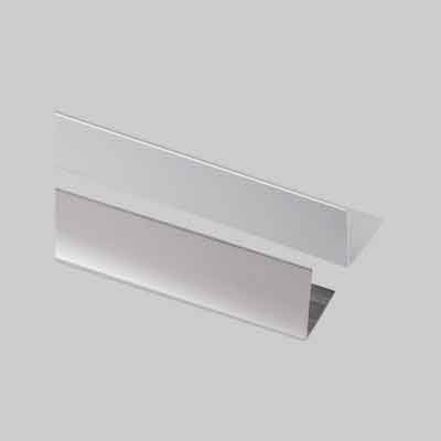 PROFILO PER RIVESTIMENTI ANGOLARE mm 25x25x1 - Satinato, barra mt 3. Prezzo per Metro lineare.