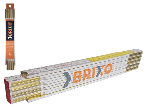 Doppimetri Brixo legno Bianco-Giallo. Prezzo per Pezzo.