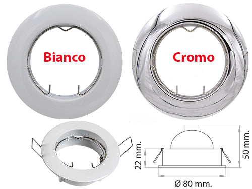 Faretti incasso Fissi DIKFIX230. Prezzo per Pezzo.