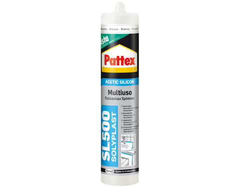 Siliconi acetico Pattex SL500. Prezzo per Pezzo.