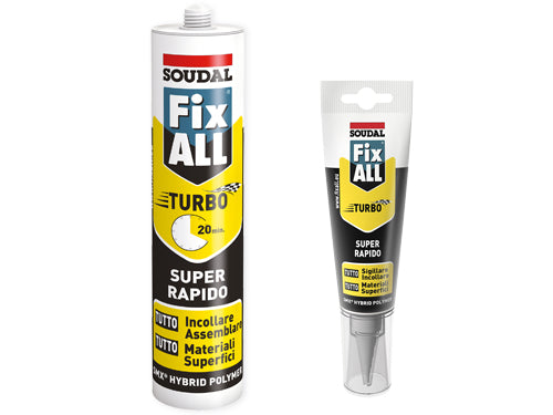 Sigillanti adesivi Soudal Fix All Turbo. Prezzo per Pezzo.