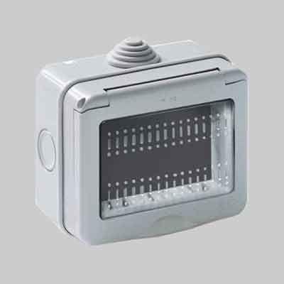 CONTENITORE DA PARETE PER APPARECCHI IP55 "MYLIFE" 1 posto. Prezzo per Pezzo.