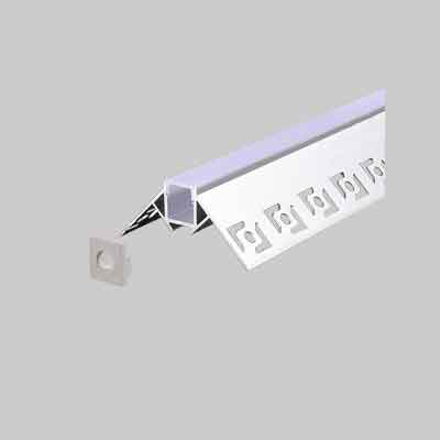 CANALINA PER STRIP LED '5165' mm 12x22  - Barra 2 mt. Prezzo per Pezzo.