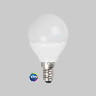 LAMPADA A LED MOD.'SFERA' E14  6W - 470Lm - 6000K. Prezzo per Pezzo.