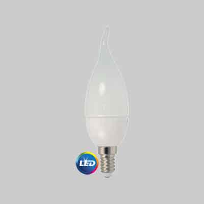 LAMPADA A LED MOD.'COLPO DI VENTO'  6W - E14 - 470Lm - 3000K. Prezzo per Pezzo.