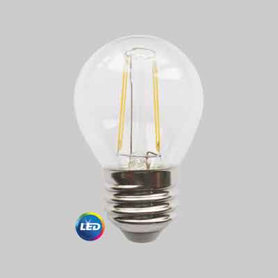 LAMPADA LED A FILAMENTO MOD.'SFERA' E27  4W - 400Lm - 2700K. Prezzo per Pezzo.