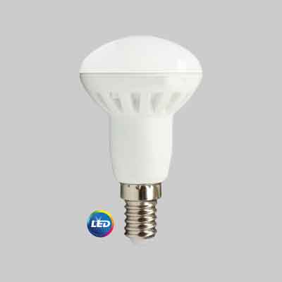 LAMPADA A LED MOD.'REFLECTOR'  R50 - 6W - E14 - 400Lm - 6000K. Prezzo per Pezzo.