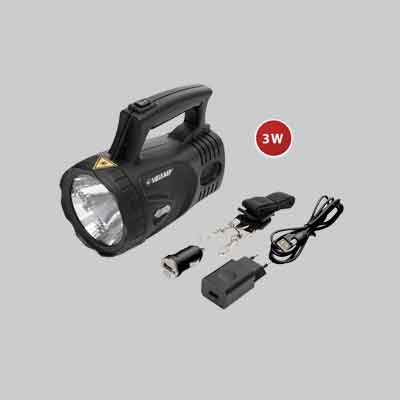 TORCIA A LED RICARICABILE 'ICARO' 3 W - 170Lm - 6500K. Prezzo per Pezzo.