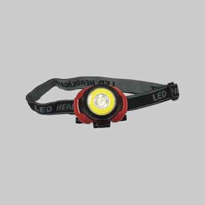 TORCIA DA TESTA A LED 2W+1W - 100+80Lm. Prezzo per Pezzo.