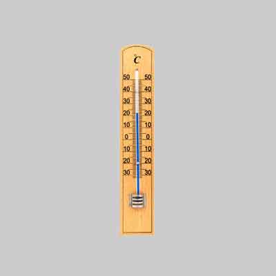 TERMOMETRO PER INTERNO/ESTERNO IN LEGNO cm 20. Prezzo per Pezzo.