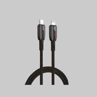 CAVO DI RICARICA 'FAST CHARGE' USB-C/LIGHTNING LOSTECH cm 120. Prezzo per Pezzo.