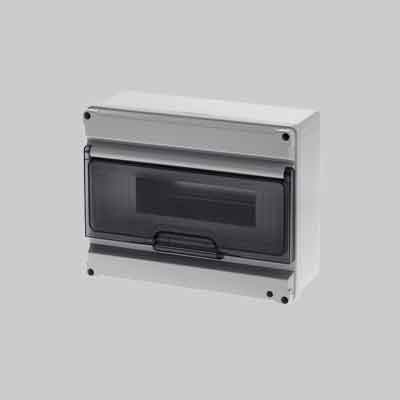 CENTRALINO DA PARETE C/PORTELLO IP65 24 Mod. mm 305x400x140 - Grigio. Prezzo per Pezzo.