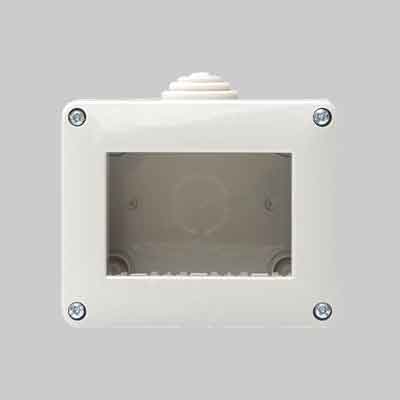 CONTENITORE DA PARETE PER APPARECCHI IP40 'STARLIGHT' 3 Posti. Prezzo per Pezzo.