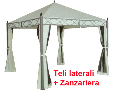 Gazebo acciaio Santo Domingo. Prezzo per Pezzo.