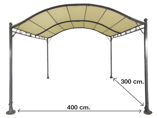 Gazebo acciaio Pergola Maxi. Prezzo per Pezzo.