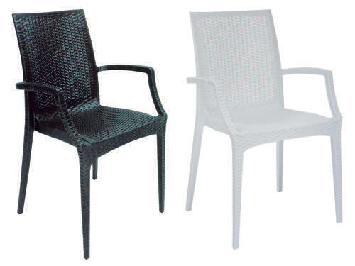 Poltrone sedie resina rattan Bistrot. Prezzo per Pezzo.