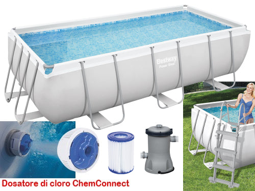 Piscine rettangolari Power Steel BestWay 56441 56456. Prezzo per Pezzo.