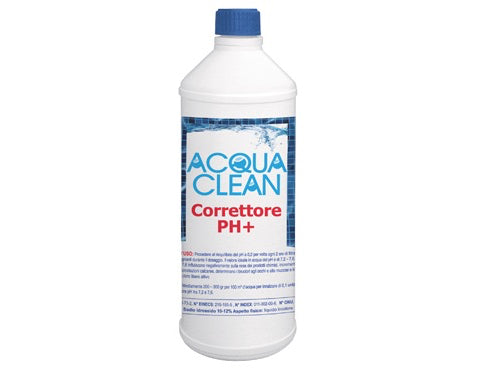 Correttori liquido PH+ Acqua Clean per piscine. Prezzo per Pezzo.