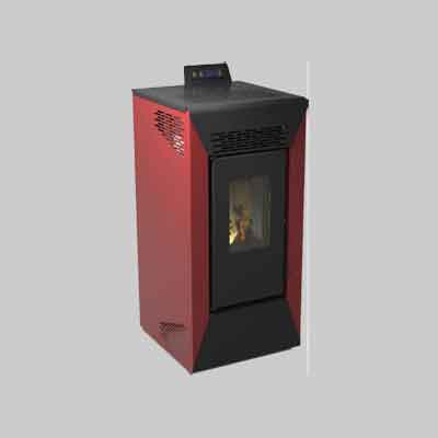 STUFA A PELLET 'STAR' Kw 8,74 - Bordeaux. Prezzo per Pezzo.